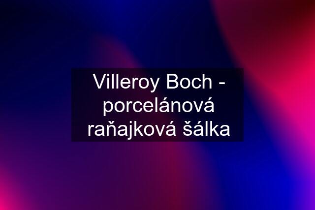 Villeroy Boch - porcelánová raňajková šálka