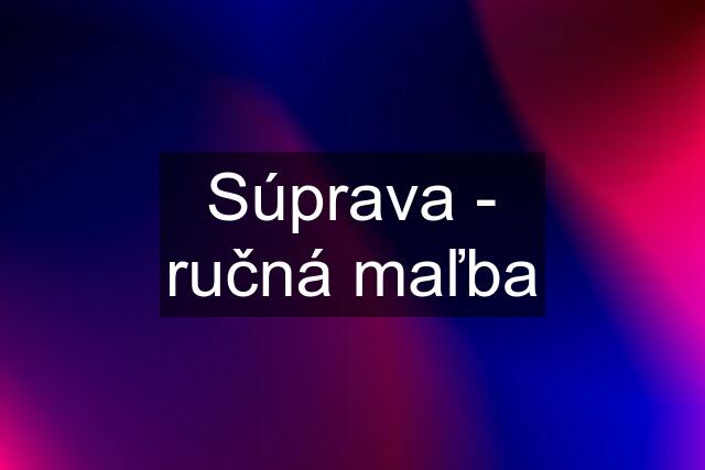 Súprava - ručná maľba