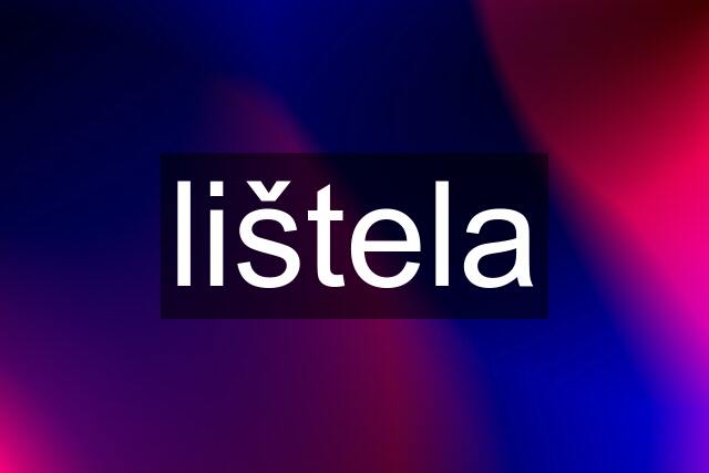 lištela