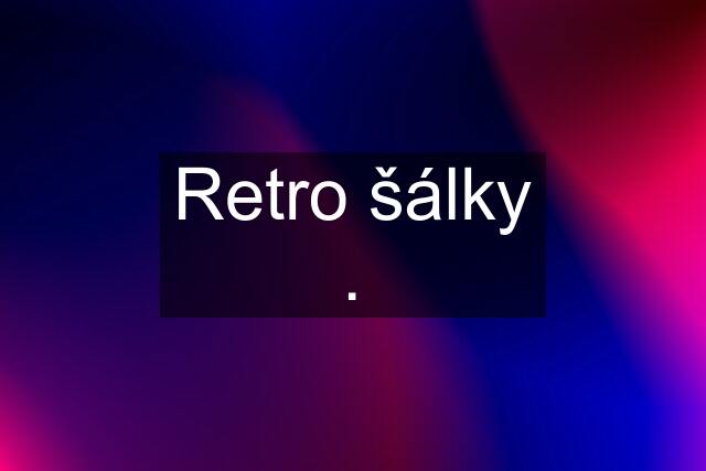 Retro šálky .