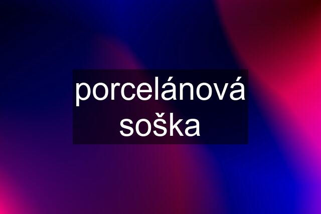 porcelánová soška