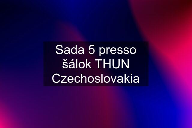 Sada 5 presso šálok THUN Czechoslovakia