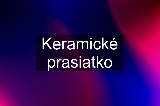 Keramické prasiatko