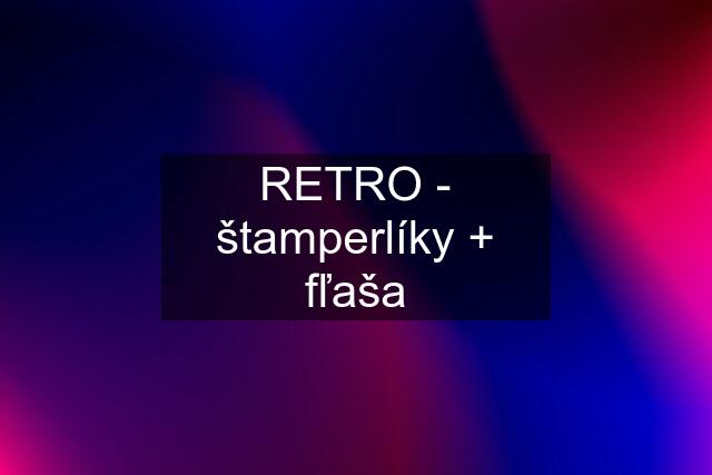 RETRO - štamperlíky + fľaša