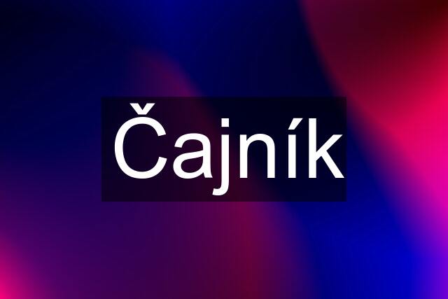 Čajník