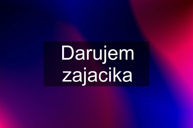 Darujem zajacika