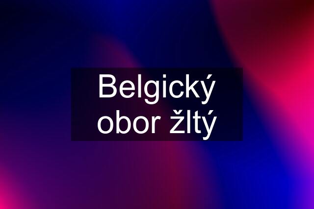 Belgický obor žltý