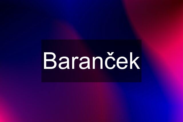 Baranček