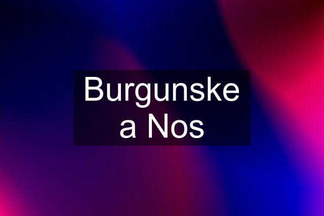 Burgunske a Nos