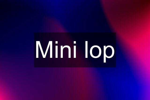 Mini lop