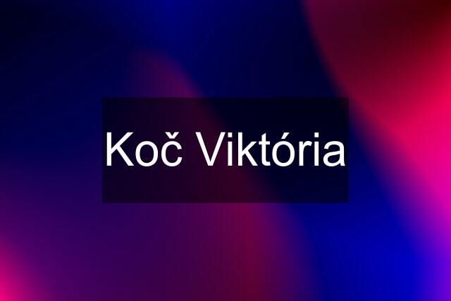 Koč Viktória