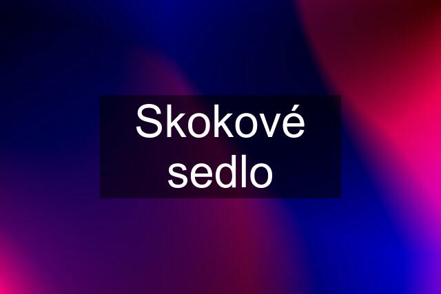 Skokové sedlo