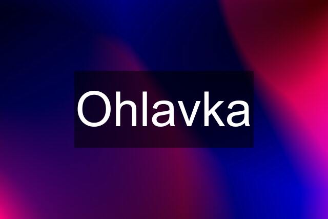 Ohlavka