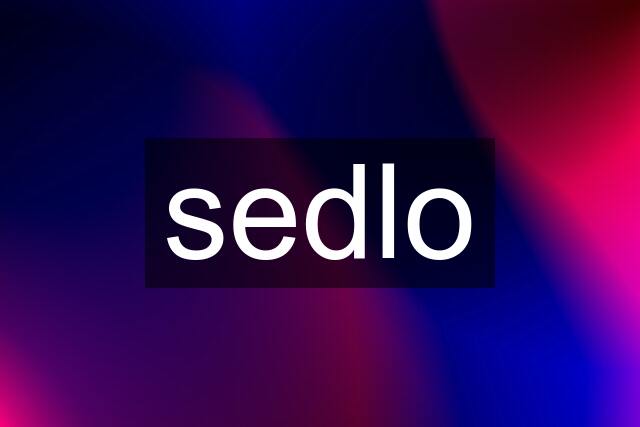 sedlo