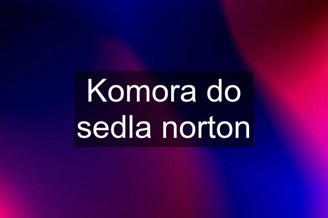 Komora do sedla norton