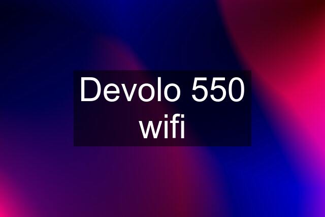 Devolo 550 wifi