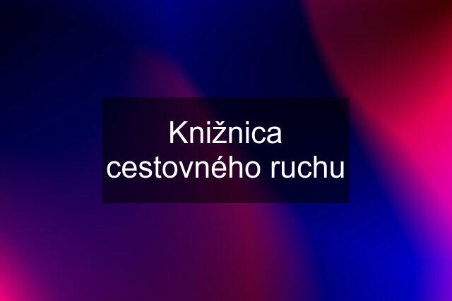 Knižnica cestovného ruchu