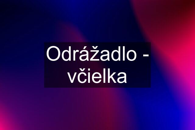 Odrážadlo - včielka