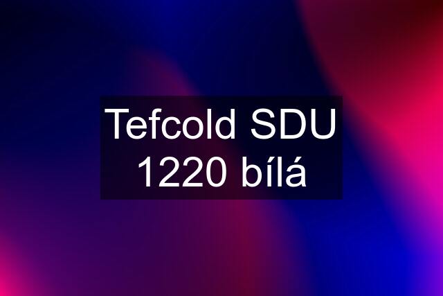 Tefcold SDU 1220 bílá