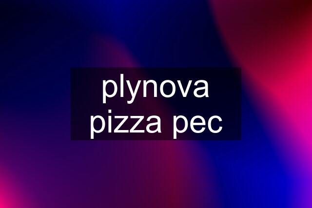 plynova pizza pec