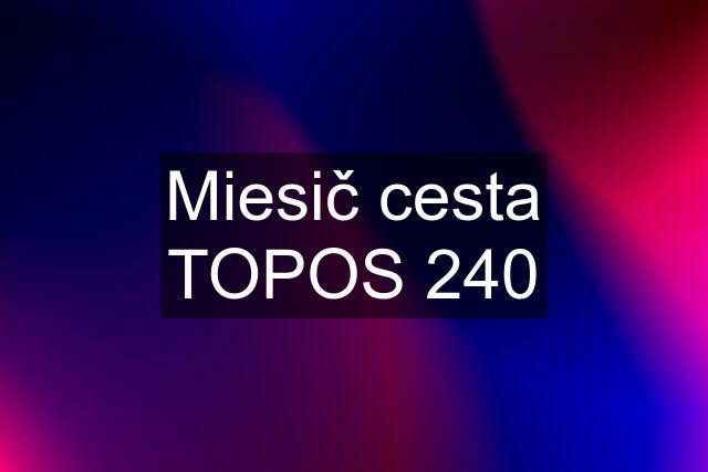 Miesič cesta TOPOS 240