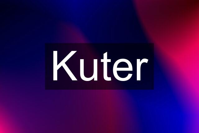 Kuter