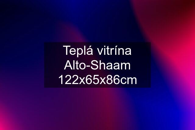 Teplá vitrína Alto-Shaam 122x65x86cm