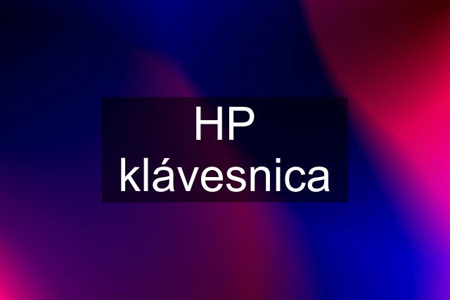 HP klávesnica