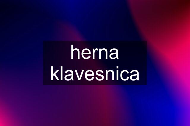 herna klavesnica