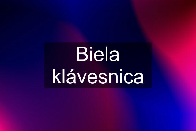 Biela klávesnica