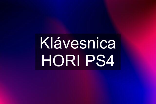 Klávesnica HORI PS4