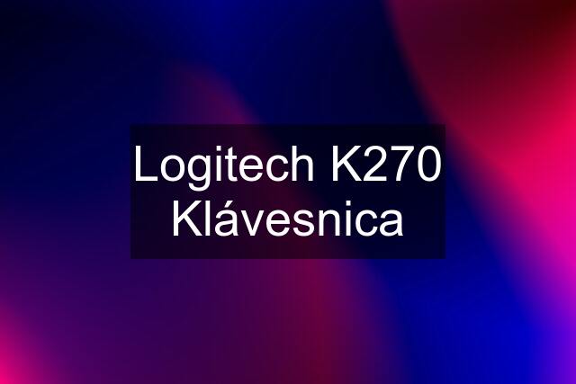 Logitech K270 Klávesnica