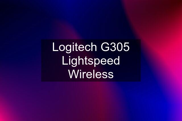 Logitech G305 Lightspeed Wireless