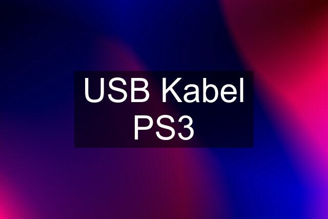 USB Kabel PS3