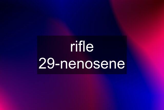 rifle 29-nenosene