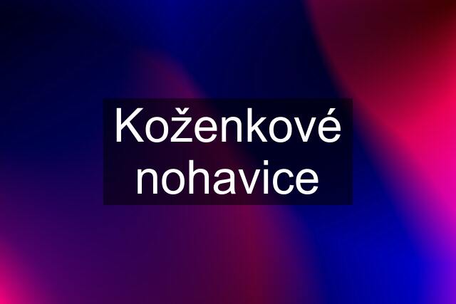 Koženkové nohavice