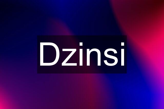 Dzinsi