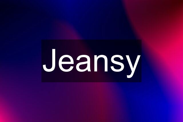 Jeansy