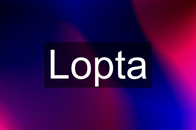 Lopta