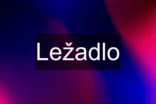 Ležadlo