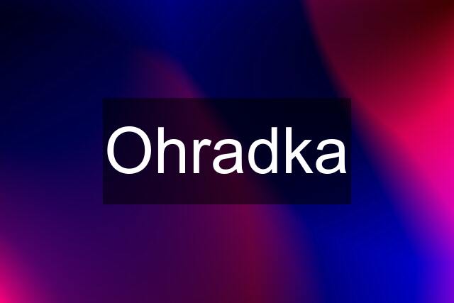 Ohradka