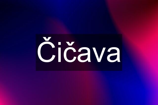 Čičava