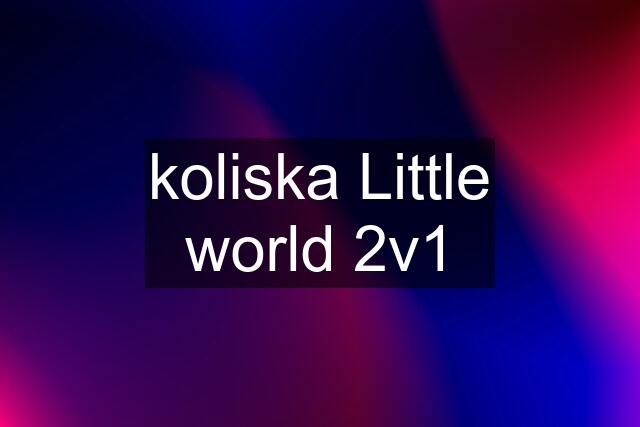 koliska Little world 2v1
