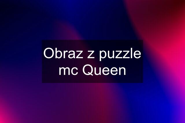 Obraz z puzzle mc Queen