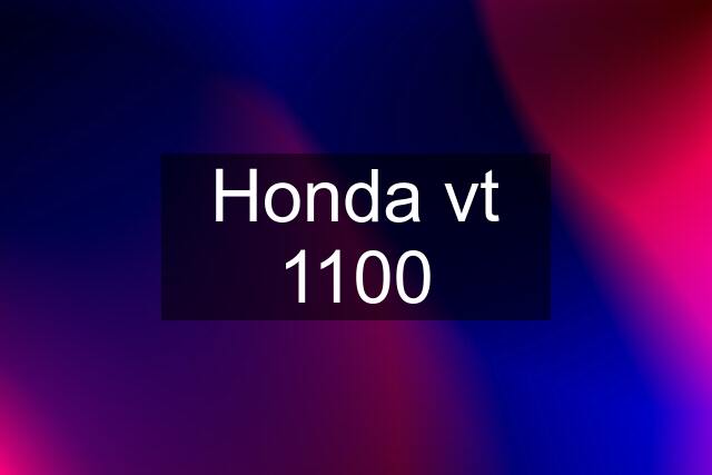 Honda vt 1100