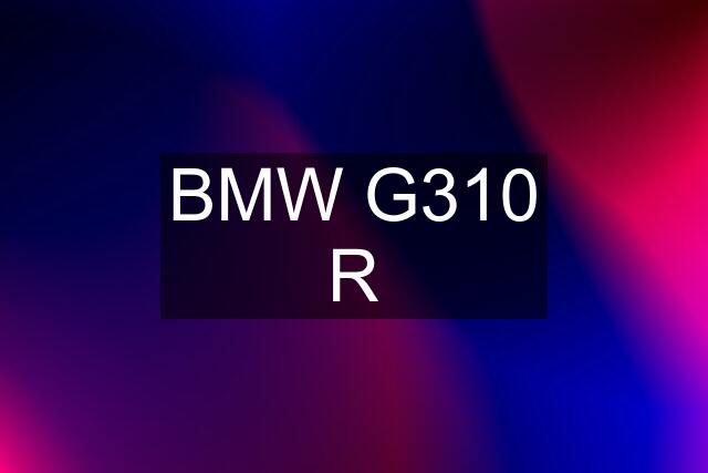 BMW G310 R