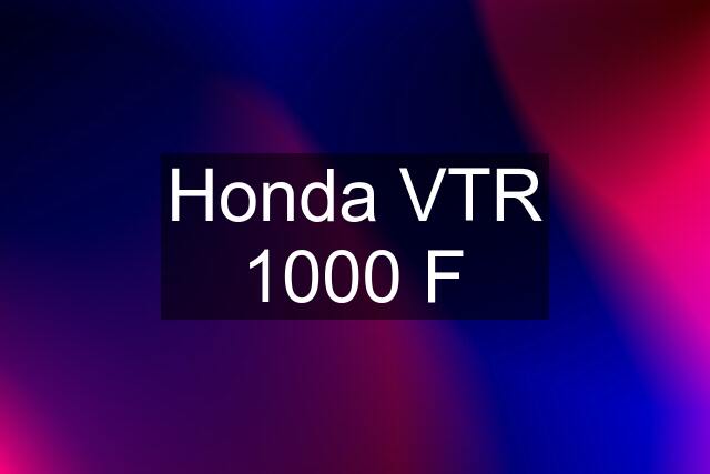 Honda VTR 1000 F