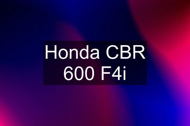 Honda CBR 600 F4i