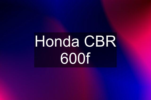 Honda CBR 600f