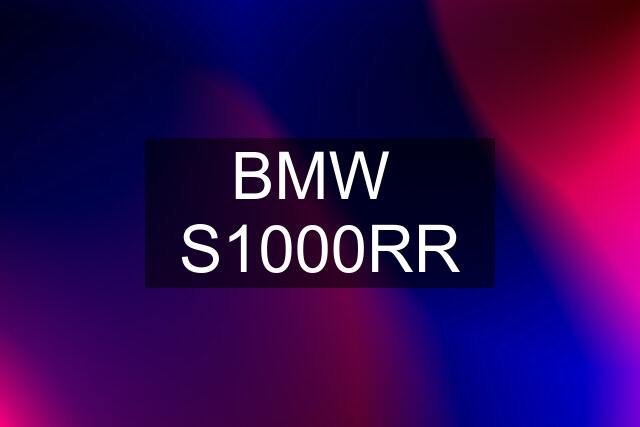 BMW  S1000RR